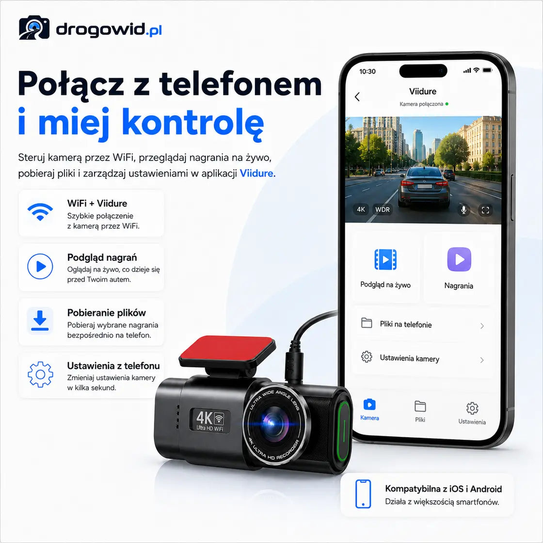 Połącz z telefonem — aplikacja Viidure