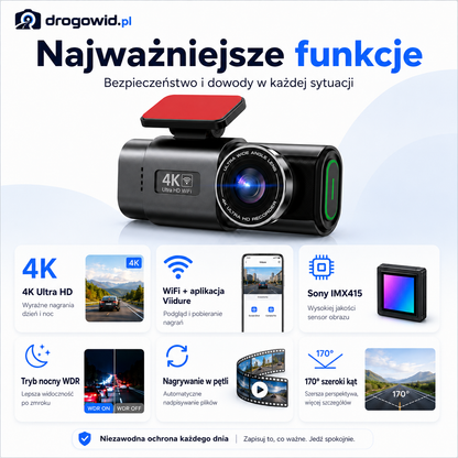 Car Dash Camera Drogowid™ 3.1 | Proof and Safety.